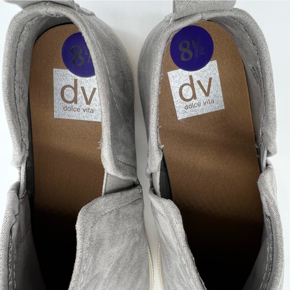 Dolce Vita Tate Shoes Sneakers High Platform Slip On Gray Suede Womens
Size 8.5 - Picture 6 of 12